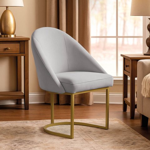 Poltrona Cadeira para Sala Base de Metal Orgânica Industrial Confortável e Reforçada Clínica e Recep