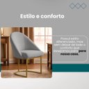 Ver imagem 5 de Poltrona Cadeira para Sala Base de Metal Orgânica Industrial Confortável e Reforçada Clínica e Recep