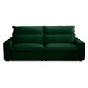 Ver imagem 2 de Sofa 2 Lugares Retrátil Reclinavel 200cm Veludo Verde Andreza