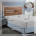 Ver imagem 4 de Roupa Cama Casal 300 Fios Lençol com Elástico de Algodão:branco