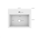 Ver imagem 2 de Cuba de Apoio para Banheiro Quadra Móveis Bosi