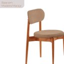 Ver imagem 6 de Conjunto Sala de Jantar Mesa Hope Tampo 120cm Redondo Laminado e 4 Cadeiras Hope Soft Marrom/Atacama