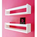 Ver imagem 1 de 2 Nichos Para Banheiro Prateleira organizadora lavabo porta Xampu Estante Esmaltes 40 cm