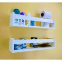 Ver imagem 2 de 2 Nichos Para Banheiro Prateleira organizadora lavabo porta Xampu Estante Esmaltes 40 cm