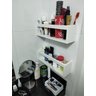 2 Nichos Para Banheiro Prateleira organizadora lavabo porta Xampu Estante Esmaltes 40 cm - 9