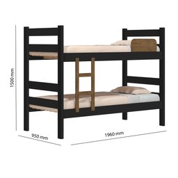 Beliche Prisma Plus 100% MDF Preto Jequitibá J&A Móveis - 4