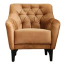 Ver imagem 1 de Poltrona Decorativa Shaula Pés em Madeira Terracota - Larbelle Móveis