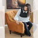 Ver imagem 5 de Poltrona Decorativa Shaula Pés em Madeira Terracota - Larbelle Móveis