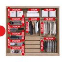 Ver mais imagens de Guarda Roupa Casal com 3 Portas e 1 com 4 Espelhos 100% MDF London Yescasa