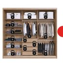 Ver imagem 5 de Guarda Roupa Casal com 3 Portas e 1 com 4 Espelhos 100% MDF London Yescasa