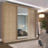 Guarda Roupa Casal com 3 Portas e 1 com 4 Espelhos 100% MDF London Yescasa - 1