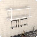 Ver imagem 2 de Prateleira Estilo Industrial Cozinha de Parede GND BB 100cm