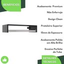 Ver imagem 4 de Cabideiro De Parede Arara De Roupas Para Loja Preto