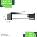 Ver imagem 3 de Cabideiro De Parede Arara De Roupas Para Loja Preto
