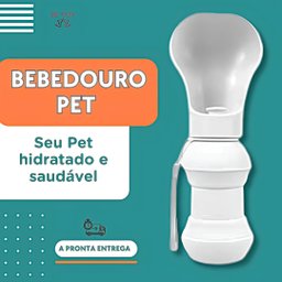Bebedouro Pet Portátil em Silicone 300ml Hidratacao Saudavel Cachorro Gato Agua Fresca Alça Dobravel - 5