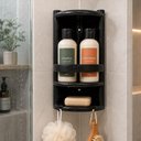 Ver imagem 6 de Cantoneira para Banheiro Box Porta Shampoo Prateleira Dupla Organizador Canto Suporte Plastico Yeet