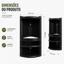 Ver imagem 2 de Cantoneira para Banheiro Box Porta Shampoo Prateleira Dupla Organizador Canto Suporte Plastico Yeet