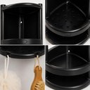 Ver imagem 7 de Cantoneira para Banheiro Box Porta Shampoo Prateleira Dupla Organizador Canto Suporte Plastico Yeet