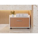 Ver imagem 2 de Armario Gabinete para Banheiro com Gaveta e Rodinhas