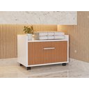 Ver imagem 1 de Armario Gabinete para Banheiro com Gaveta e Rodinhas