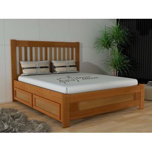 Cama de Casal Ipanema com Gavetas  cor Mel