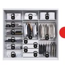 Ver imagem 5 de Guarda Roupa Casal 3 Portas com Espelho 4 Gavetas 100% MDF London Yescasa