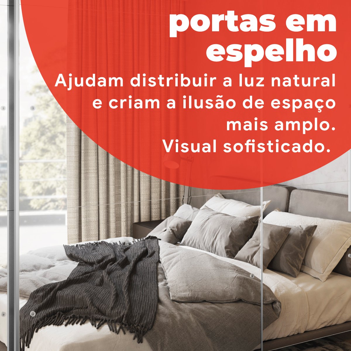 Guarda Roupa Casal 3 Portas com Espelho 4 Gavetas 100% MDF London Yescasa - 8