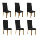 Ver imagem 2 de Conjunto 6 Cadeiras para Sala de Jantar Laura Preto/Mel