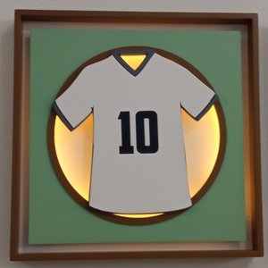 Quadro Caixa Charme Futebol Camisa 10 - QDF-04 BH BABY KIDS