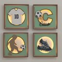 Ver imagem 2 de Quadro Caixa Charme Futebol Camisa 10 - QDF-04 BH BABY KIDS