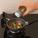 Ver imagem 2 de Porta Temperos Vidro e Tampa Rotativa Siena 190ml Cinza Lyor Cozinha Pote Condimentos Redondo