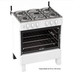 Fogão Hera Plus 5 Bocas Branco - 7