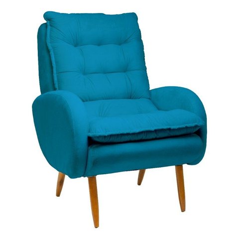 Poltrona Decorativa - Munique - Revestimento Suede Ladecor Estofados Tiffany