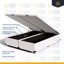 Ver imagem 7 de Cama Box Baú com Colchão de Espuma D45 Pillow Top Strong Queen 158cm