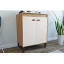 Ver imagem 1 de Gabinete de Cozinha Modulado C/ Tampo Torino C/ 2 Portas 70cm Mel/off White - Movelbento