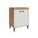 Ver imagem 7 de Gabinete de Cozinha Modulado C/ Tampo Torino C/ 2 Portas 70cm Mel/off White - Movelbento