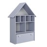 Casinha Organizadora de Brinquedos Infantil 100% Mdf Plancasa Azul Sereno - 5