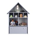 Ver imagem 1 de Casinha Organizadora de Brinquedos Infantil 100% Mdf Plancasa Azul Sereno