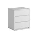 Ver imagem 1 de Mesa Cabeceira Grécia c/ 3 Gavetas Branco - Bianchi