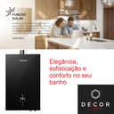 Ver imagem 5 de Aquecedor de Água a Gás Komeco Digital Black Decor Edition 16 Litros Preto Bivolt Gás Glp