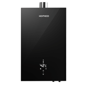 Aquecedor de Água a Gás Komeco Digital Black Decor Edition 16 Litros Preto Bivolt Gás Glp