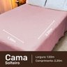 Cobre Leito Solteiro Colcha de Cama Slim 01 Peça Acabamento em Vies- Rosa Bebe - 6
