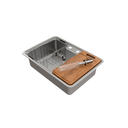 Ver imagem 4 de Cuba de Sobrepor/embutir Massima Inox Escovado C/valula 4.1/2 68x48x20 0,8 C/ Acessorios - Docol Ino