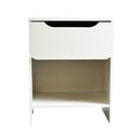 Ver imagem 3 de Mesa de Cabeceira Ditália 1 Gaveta Dm-126 Cor:branco