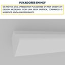 Ver imagem 6 de Mesa de Cabeceira CR35468 2 Gavetas Nicho MDP Moderno Branco Multimóveis