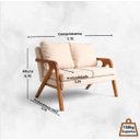 Ver imagem 3 de Kit Namoradeira Reforçada + 2 Poltronas Decorativas Cores