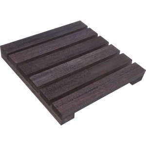 Deck de Madeira Modular 30x30 Cm Réguas 4 Cm com Pintura Neonx:osmocolor Nogueira Semi Tr
