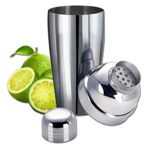 Coqueteleira Em Inox 750ml Reforçada Bar Drinks Caipirinhas clink 750 ML Cinza claro