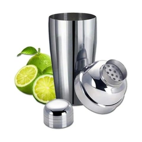 Coqueteleira em Inox 750ml Reforçada Bar Drinks Caipirinhas Clink 750 Ml Cinza Claro