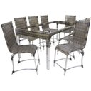 Ver imagem 2 de Conjunto de 8 Cadeiras e Mesa de Jantar Haiti Trama Original
